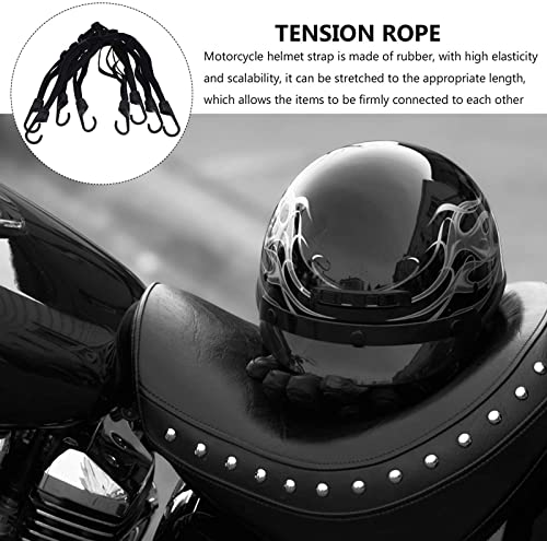Luggage tensioner Helmet Luggage Strapping Rope Bicycle Tension Belt with Hook Elastic Luggage Belt Motorcycle Luggage Lashings Strap Tab Gear Rear Bag - Image 6