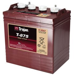 Trojan T-875 GC8 8V 170Ah Deep Cycle Flooded Lead Acid Battery