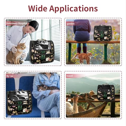 Halloween Pet Carrier Airline Approved Pet Carrier Bag Dog Carrier for Small Medium Cats Dogs Puppies Kitten - Image 46